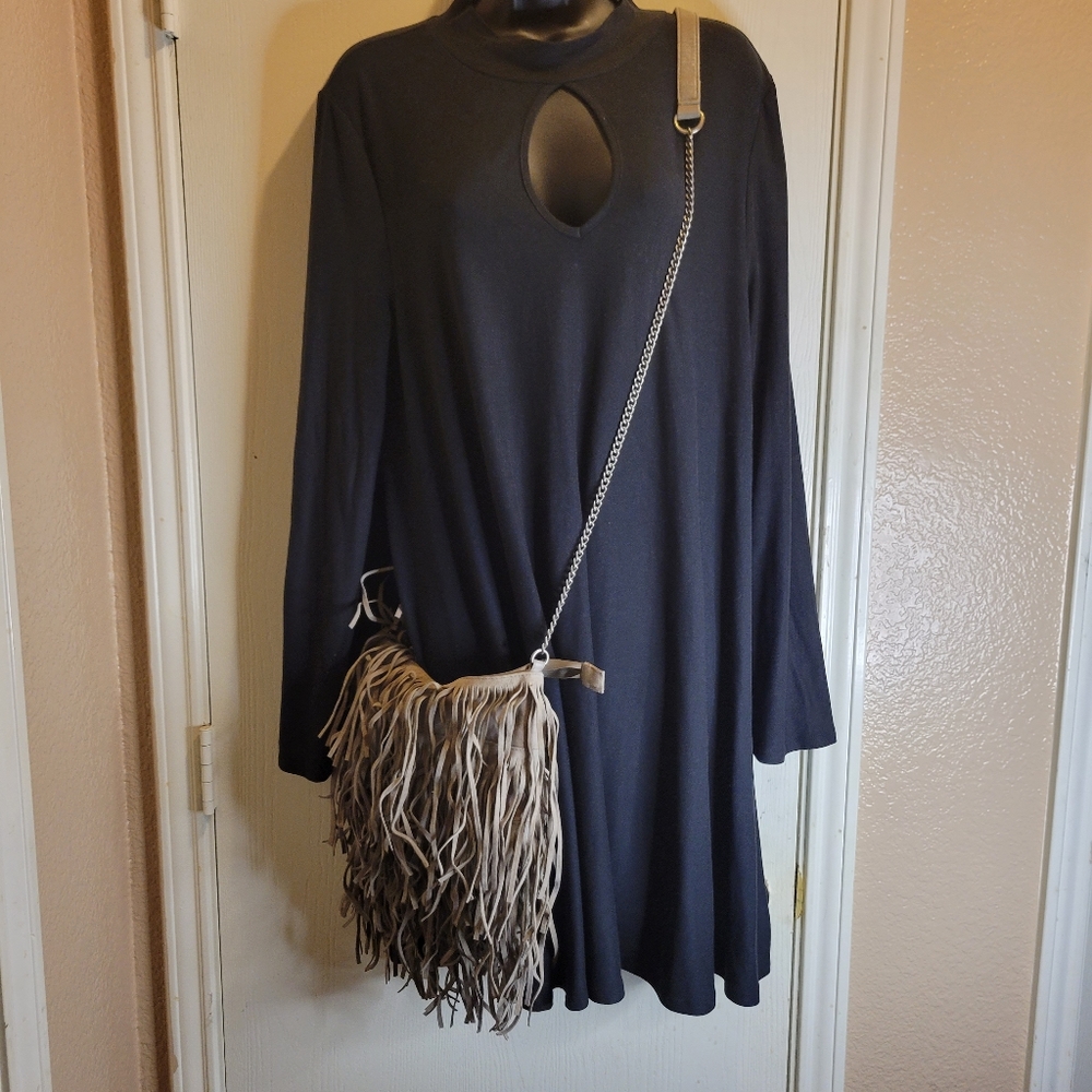 Black dress with key hole